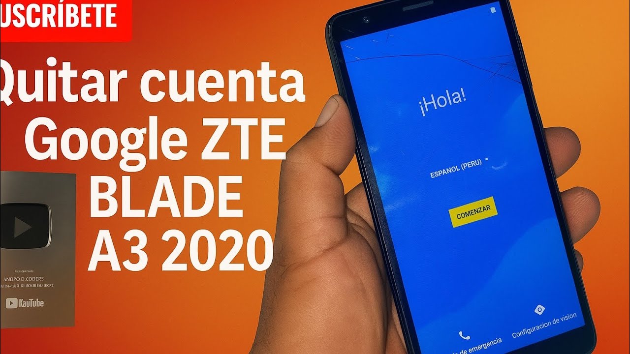Cómo quitar cuenta GOOGLE DE ZTE BLADE A3 2020 / MANUALMENTE 