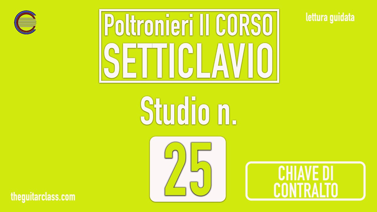 SOLFEGGIO - Poltronieri (Vol.2) - SETTICLAVIO - [contralto] - Studio n. 25