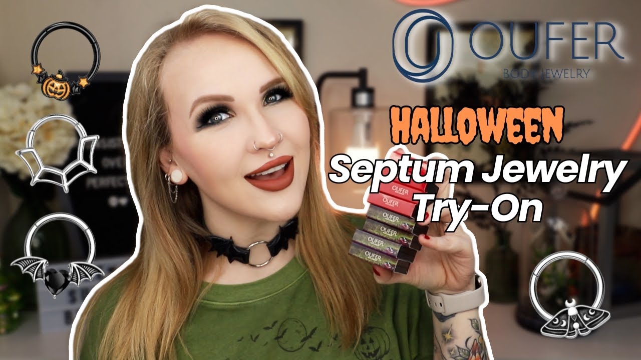 HALLOWEEN Septum Jewelry Try-On | Oufer Body Jewelry | 2024