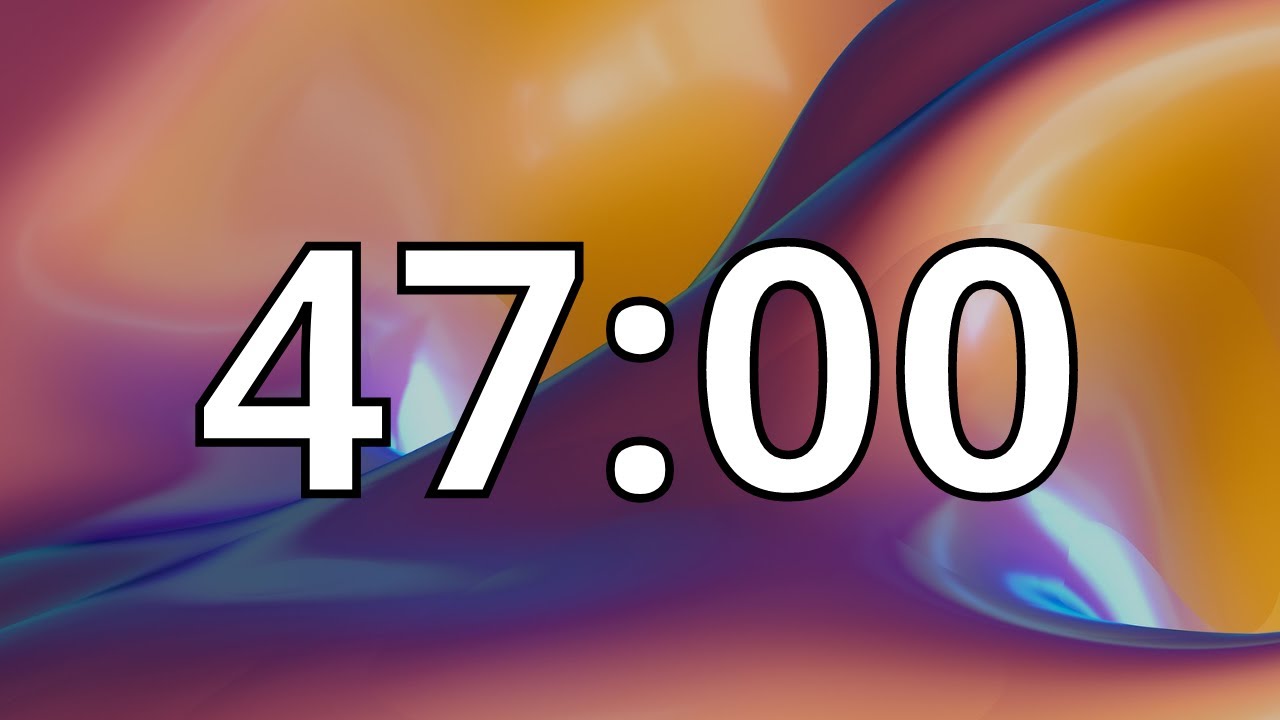 47 Minute Timer with Music | Abstract Timer