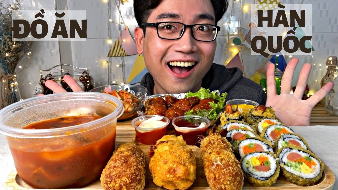 Mukbang Đồ H&agrave;n Với Hot Dogs X&uacute;c X&iacute;ch Ph&ocirc; Mai Khoai T&acirc;y + Gimbap Chi&ecirc;n + B&aacute;nh Gạo Cay + G&agrave; Vi&ecirc;n R&aacute;n