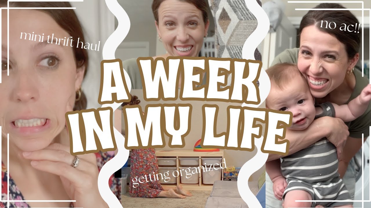 Another week in Texas! Complete with a mini THRIFT HAUL 🛍️  Getting organized  🧺   No AC?! 🥵