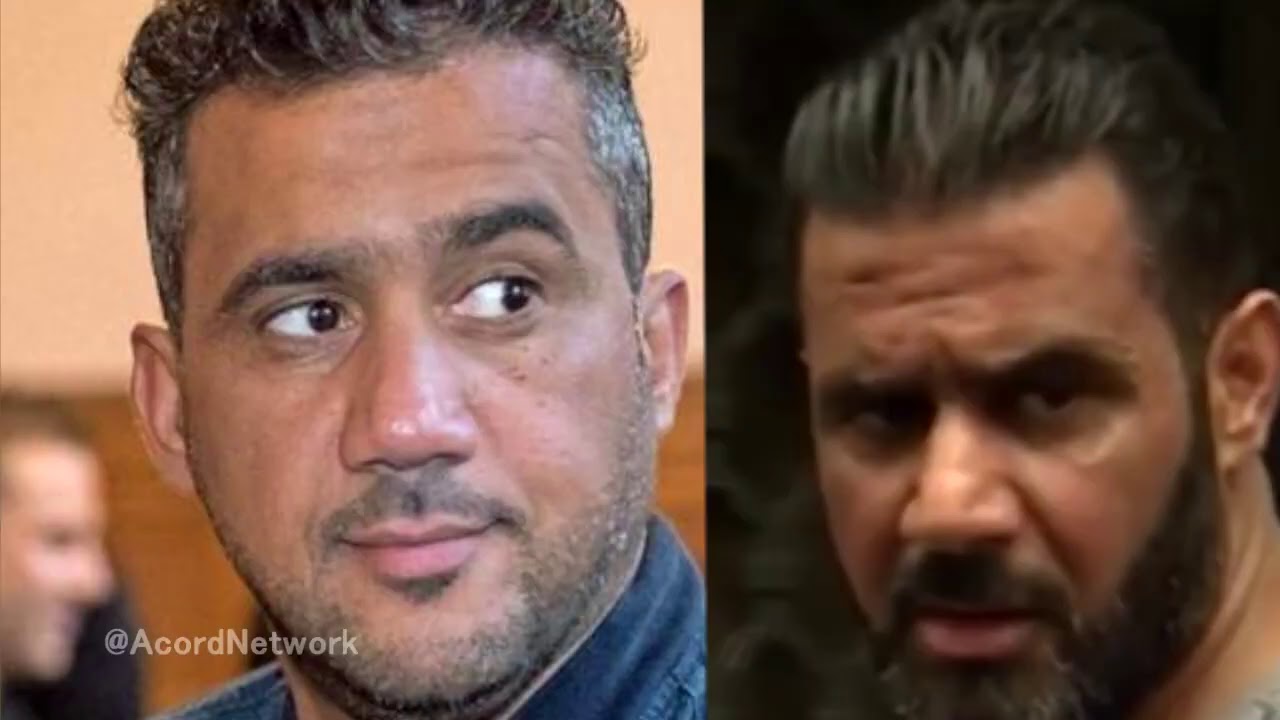 LUSTIGER MOMENT - Momo Abou-Chaker vor dem Gerichtsgebäude