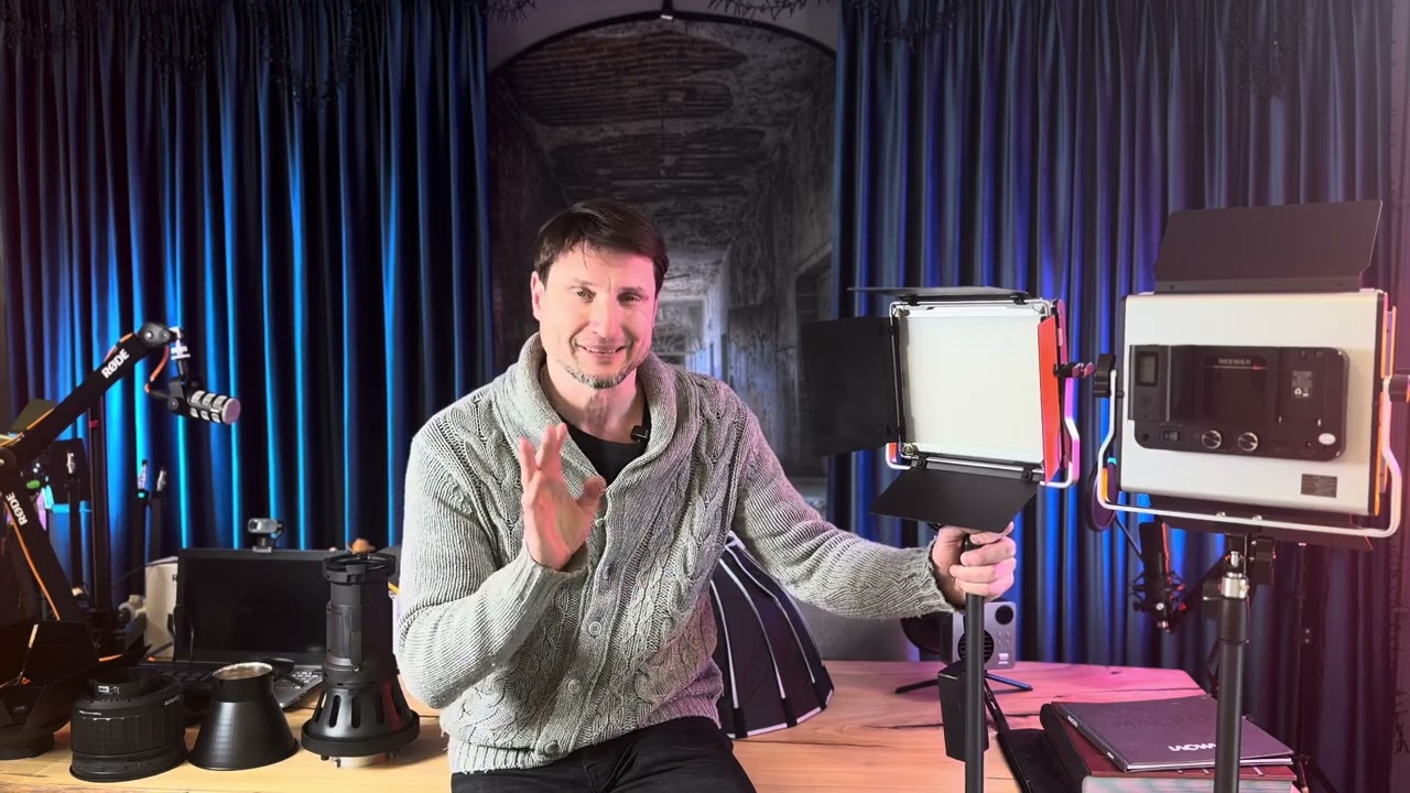 LED galva ar LED panelė? 💡 Ką rinktis video studijai | Neewer 660 Pro II RGB.