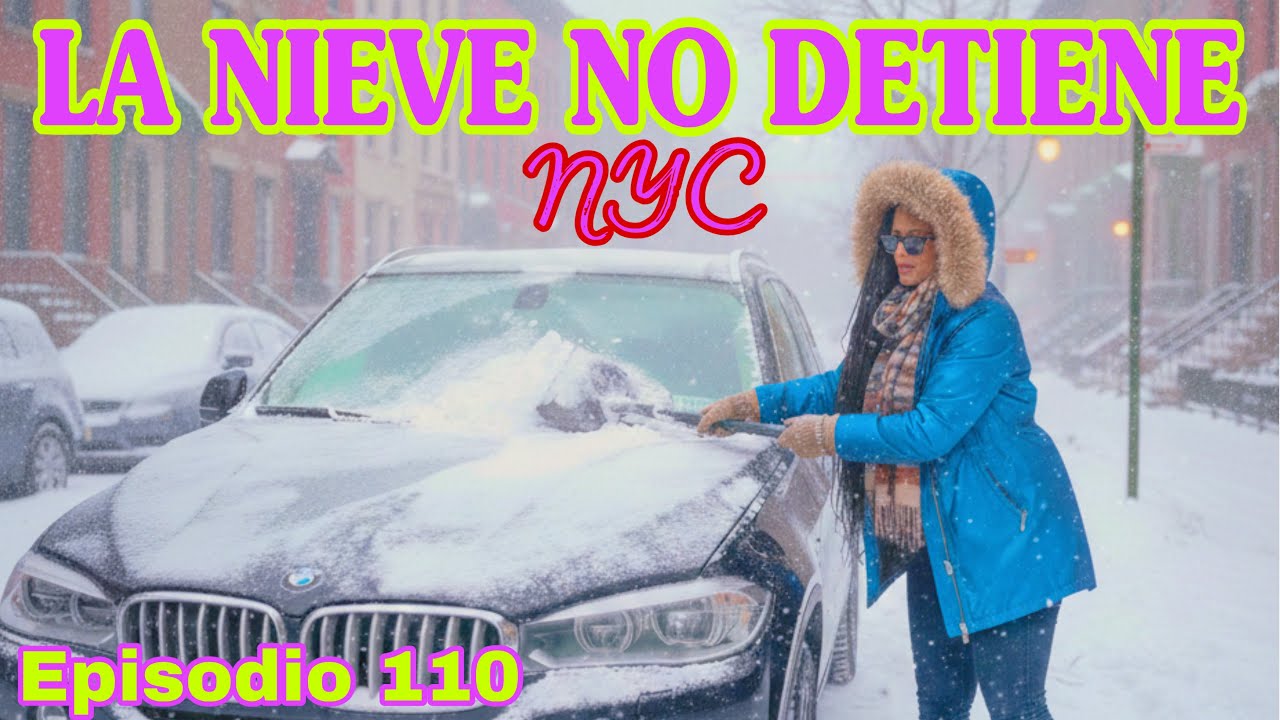 New York under an extreme snowstorm… and life goes on