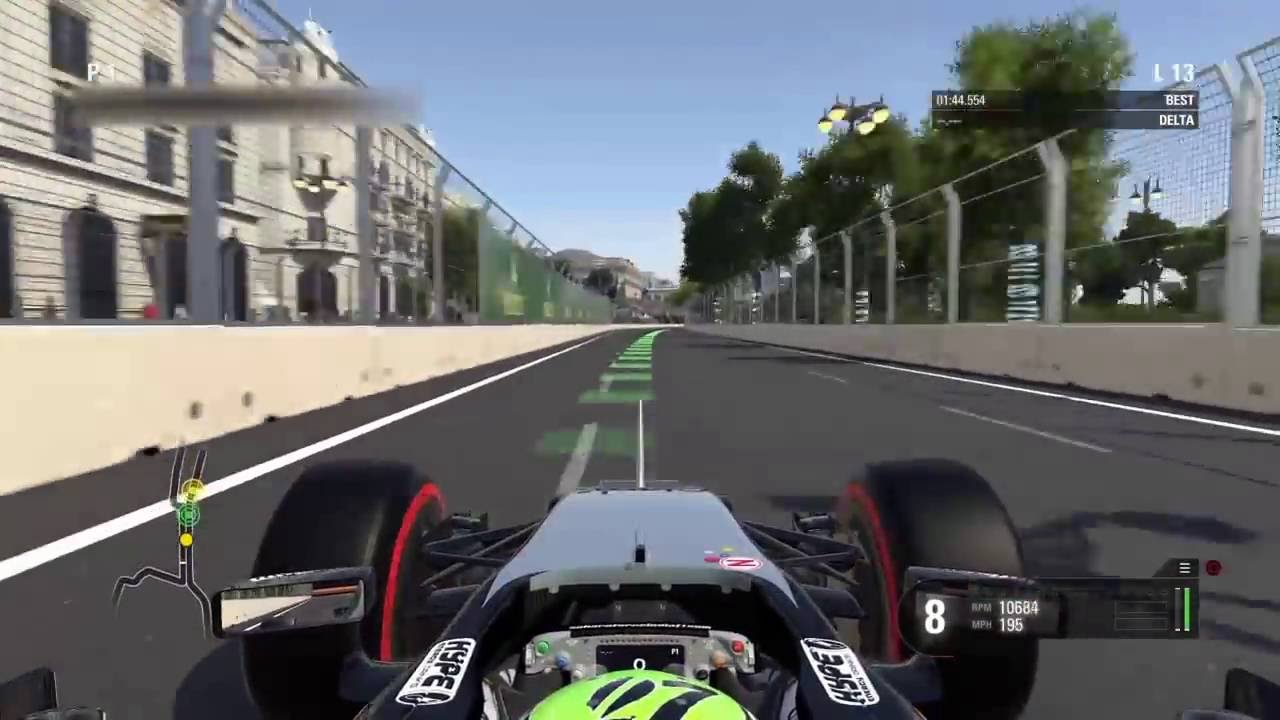 F1 2016 - Top speed Test (All cars) Baku Main straight