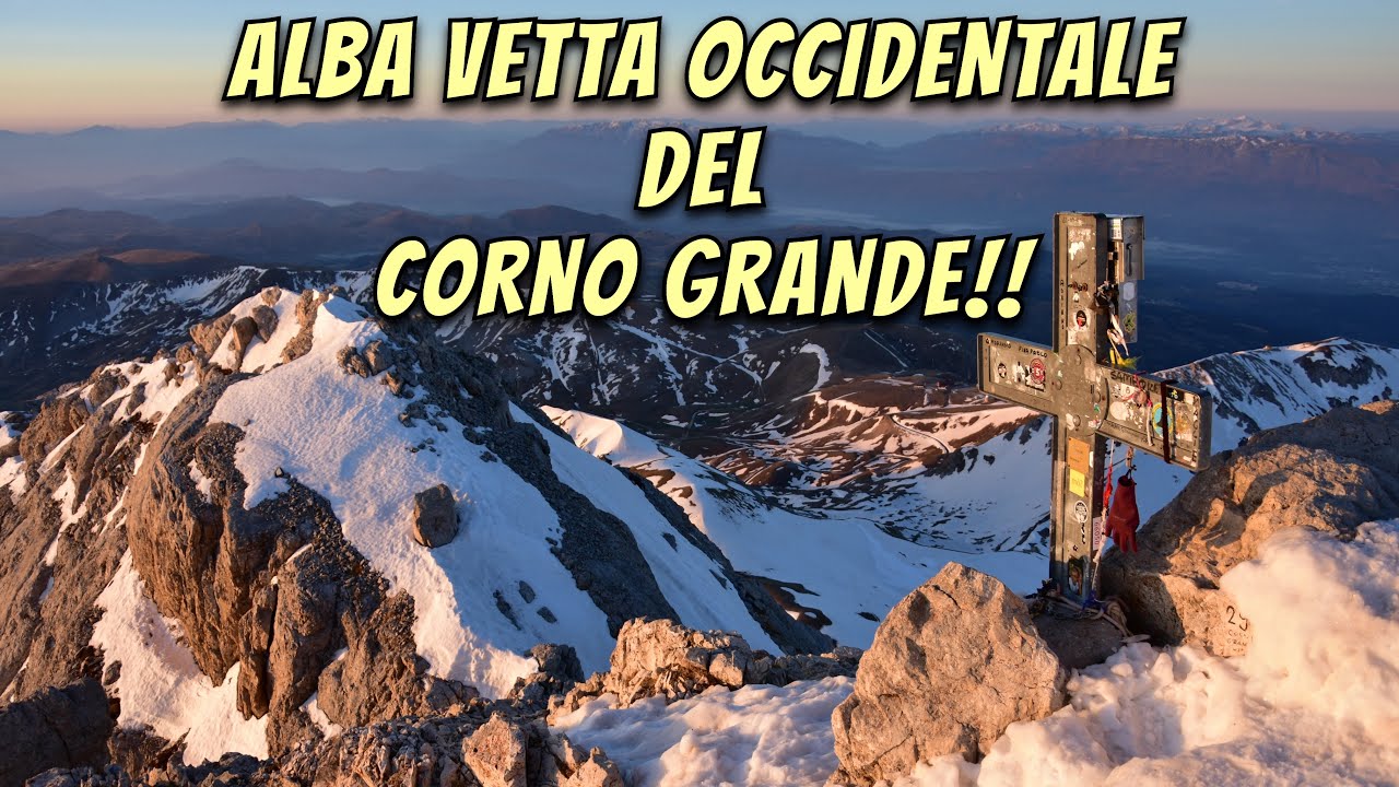 ALBA SUL GRAN SASSO | VETTA OCCIDENTALE 2.912 M. | GHIACCIAIO DEL CALDERONE !