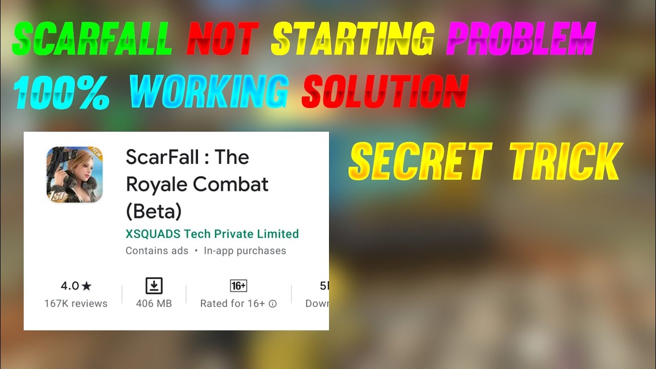 SCARFALL NOT STARTING PROBLEM | SCARFALL BLACK SCREEN PROBLEM