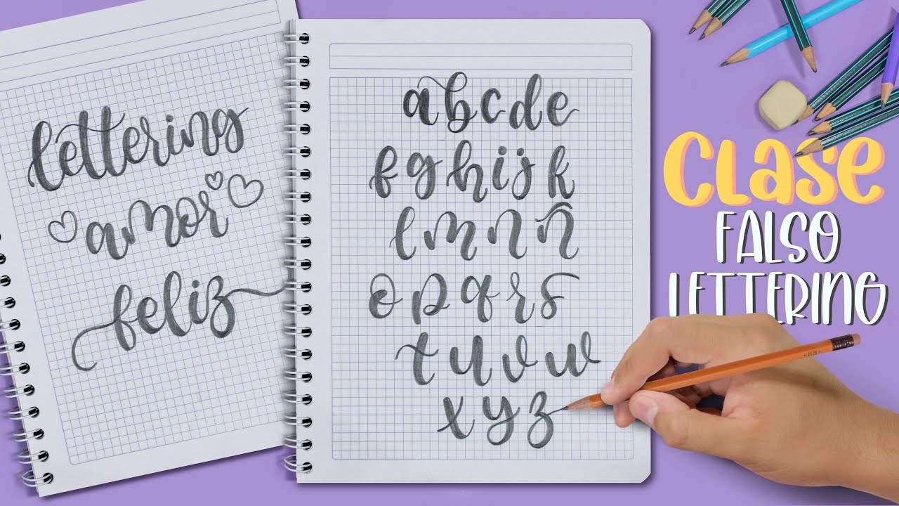 Actualización ABECEDARIO en FALSO LETTERING (con LÁPIZ), mis nuevas letras *a dos cámaras