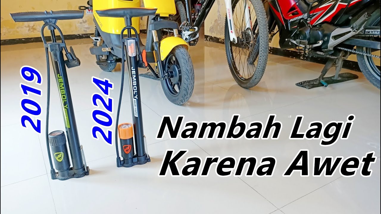 Test Pompa Ban Sepeda Motor Jemboly Bahan Alumunium Enak Dipakai dan Awet