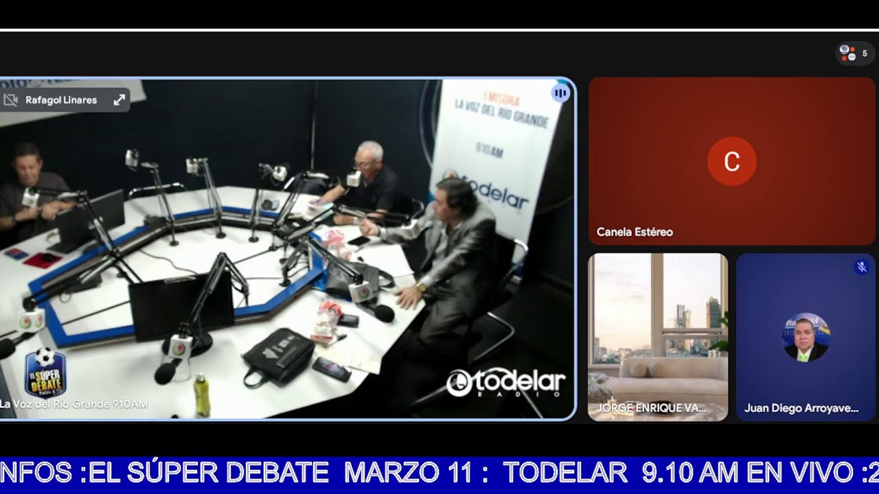 EL SÚPER DEBATE  MARZO 11 :  TODELAR  9.10 AM EN VIVO :26 AÑOS DE TRIUNFOS :