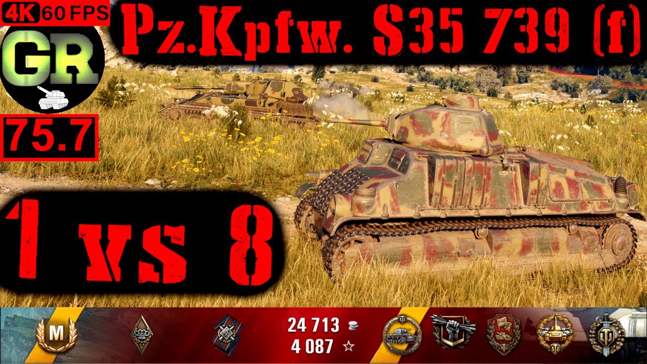 76_World of Tanks Pz.Kpfw. S35 739 (f) WoT Replay - 12 Kills 1.6K DMG(Patch 1.4.0)