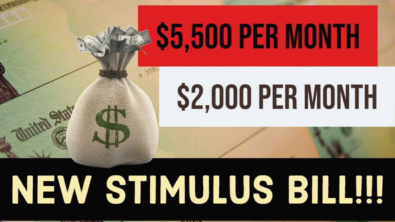 $2,000 A MONTH STIMULUS CHECK! | NEW STIMULUS BILL