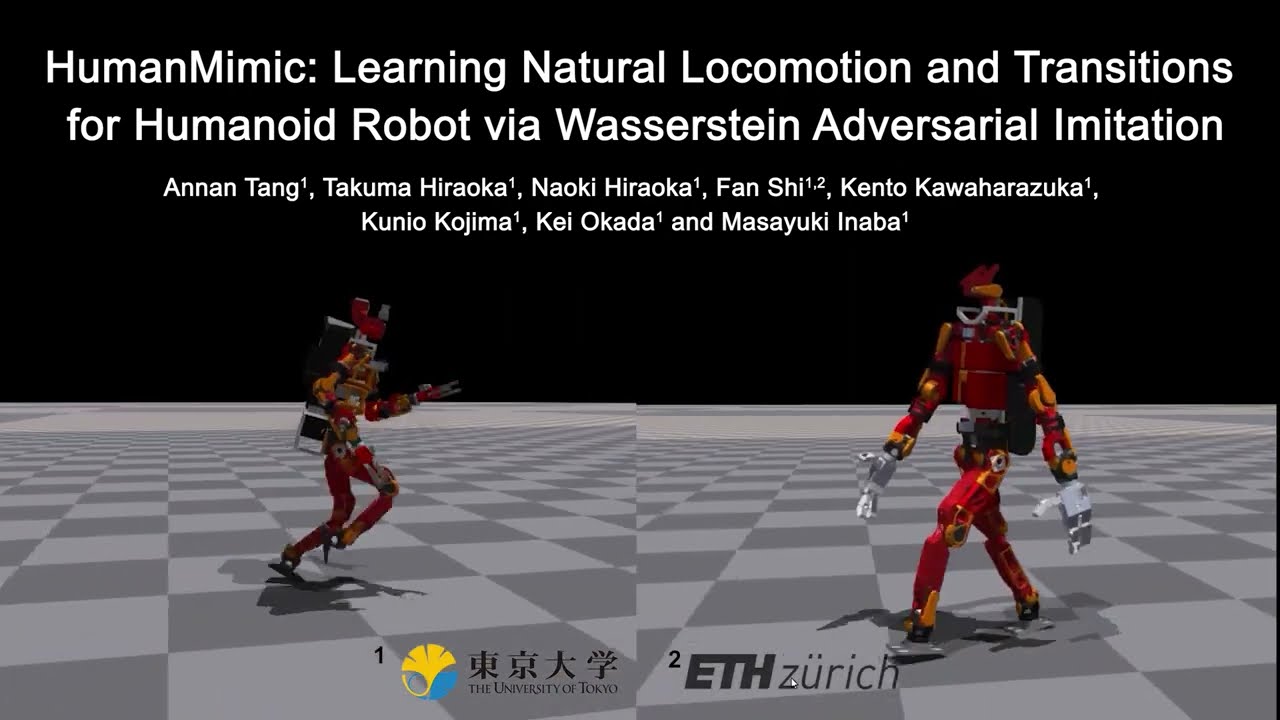 HumanMimic: Learning Natural Locomotion and Transitions for Humanoid Robots