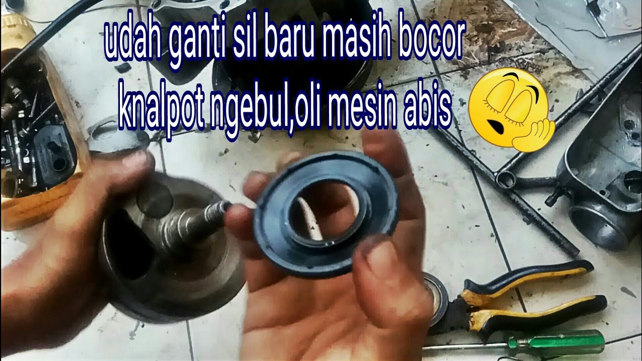 analisa sil vespa bocor dan pasang kruk as ala bengkel rumahan