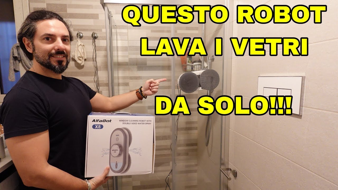 ROBOT LAVAVETRI AUTOMATICO 2024 - Recensione e test ALFABOT X8