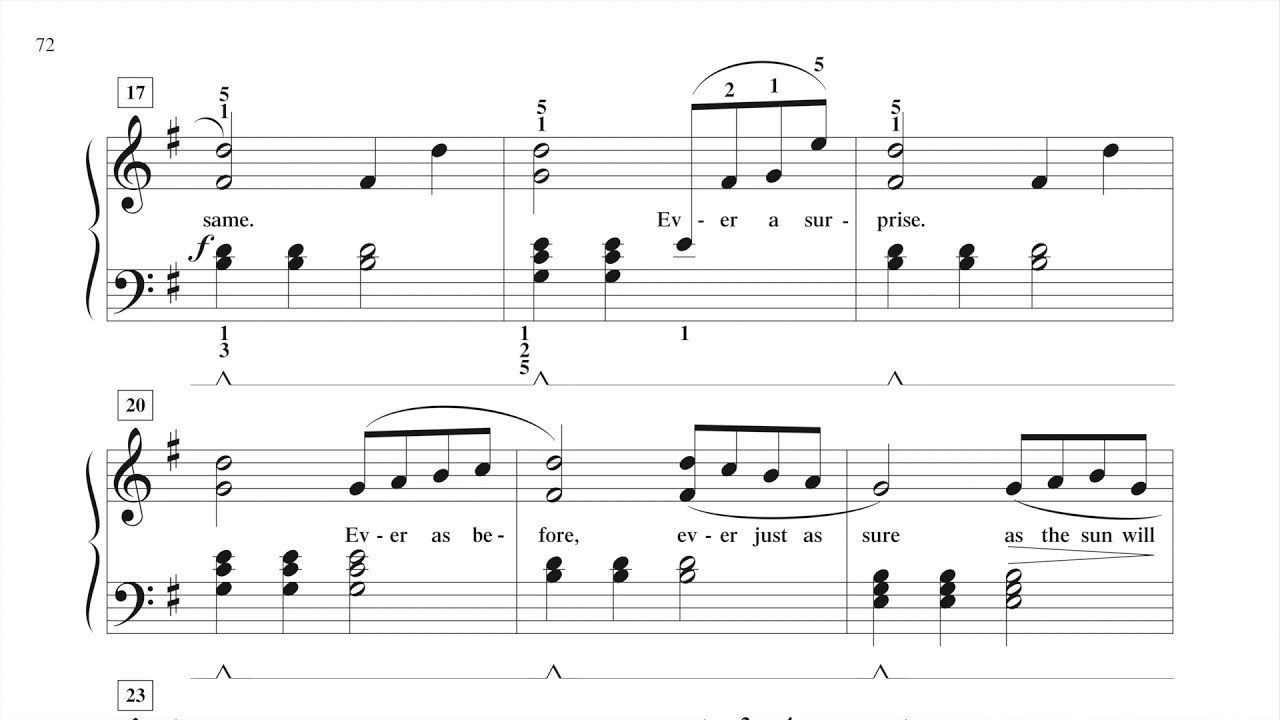 Beauty and the Beast (page 70, Adult Piano Adventures Popular Book 1)