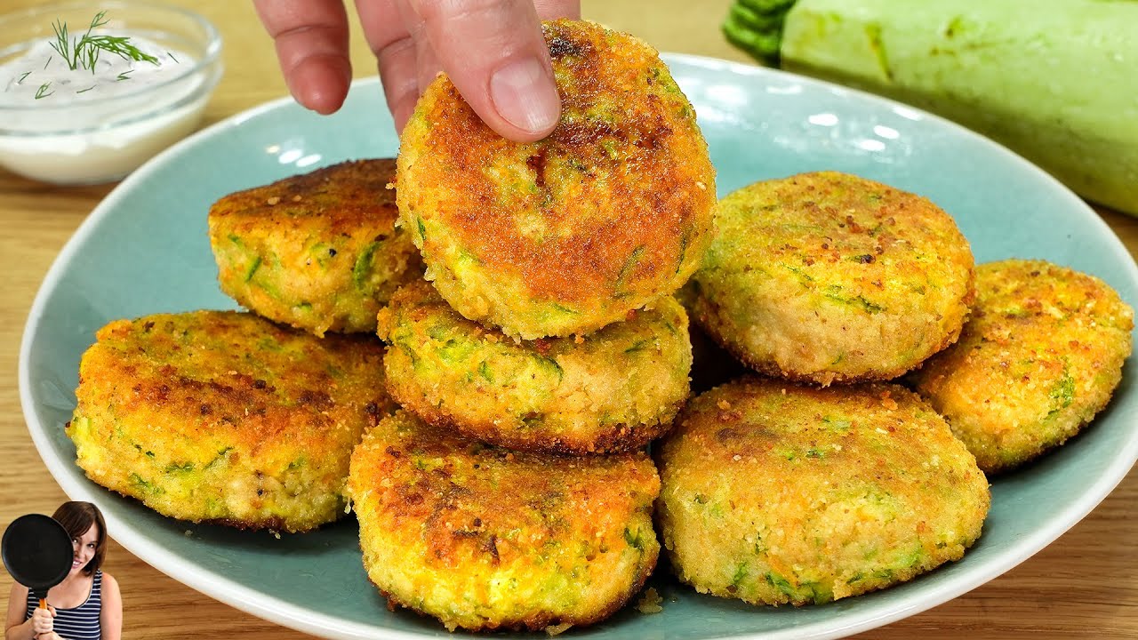Кабачки вкуснее мяса! Быстро и невероятно вкусно!Кабачковые котлеты готовим.АСМР