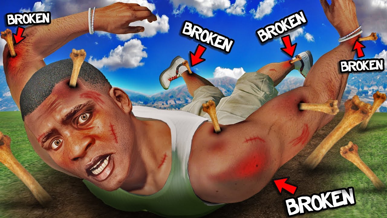 FRANKLIN BROKE All Of His BONES In GTA 5 (NEW Record)