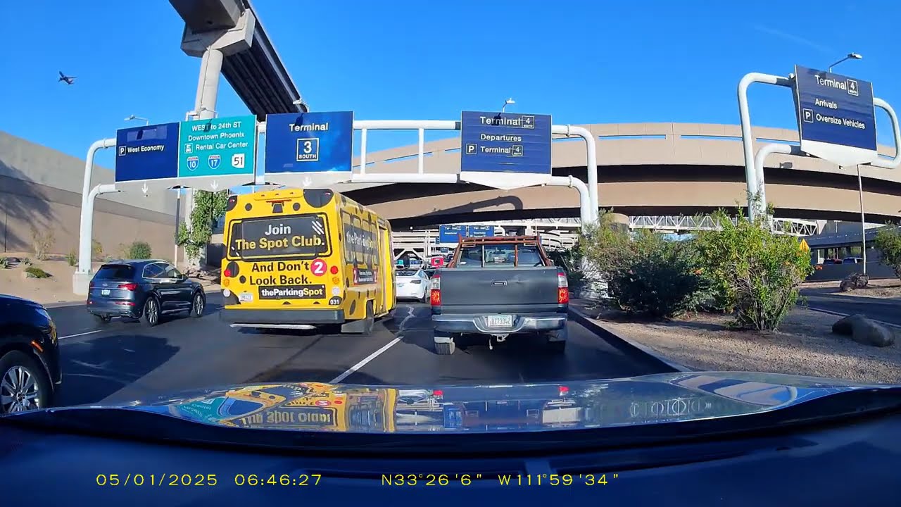 Drive, Sky Harbor Airport Terminal 4. Part 1.