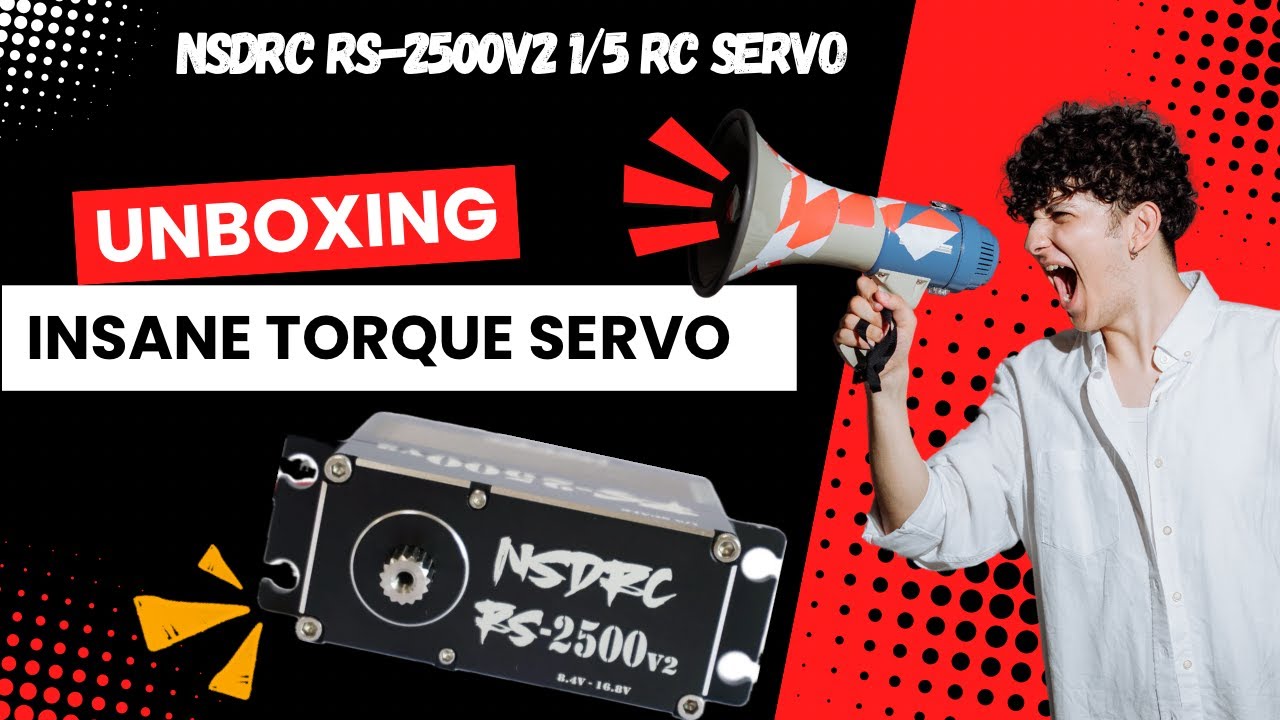 Unboxing NSDRC RS2500 V2 1/5 RC servo