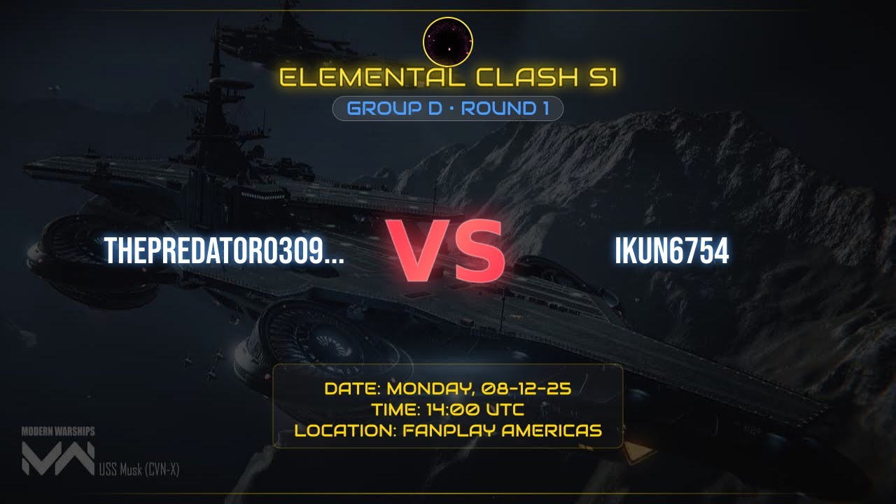 ELEMENTAL CLASH S1 || THEPREDATOR03095 vs IKUN6754 || R:1 || Group:D || Matches: 1-2-3