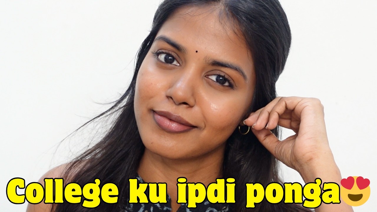 Simple & Fresh COLLEGE MAKEUP LOOK for Everyday | No Foundation Look | HARINI SI