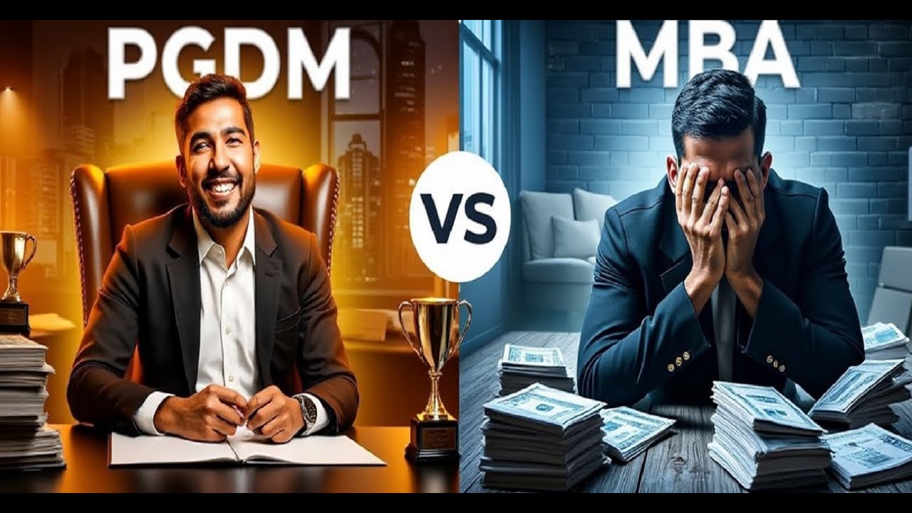 MBA vs PGDM | Which is better? | Difference between MBA & PGDM | Degree vs. Diploma which is better?