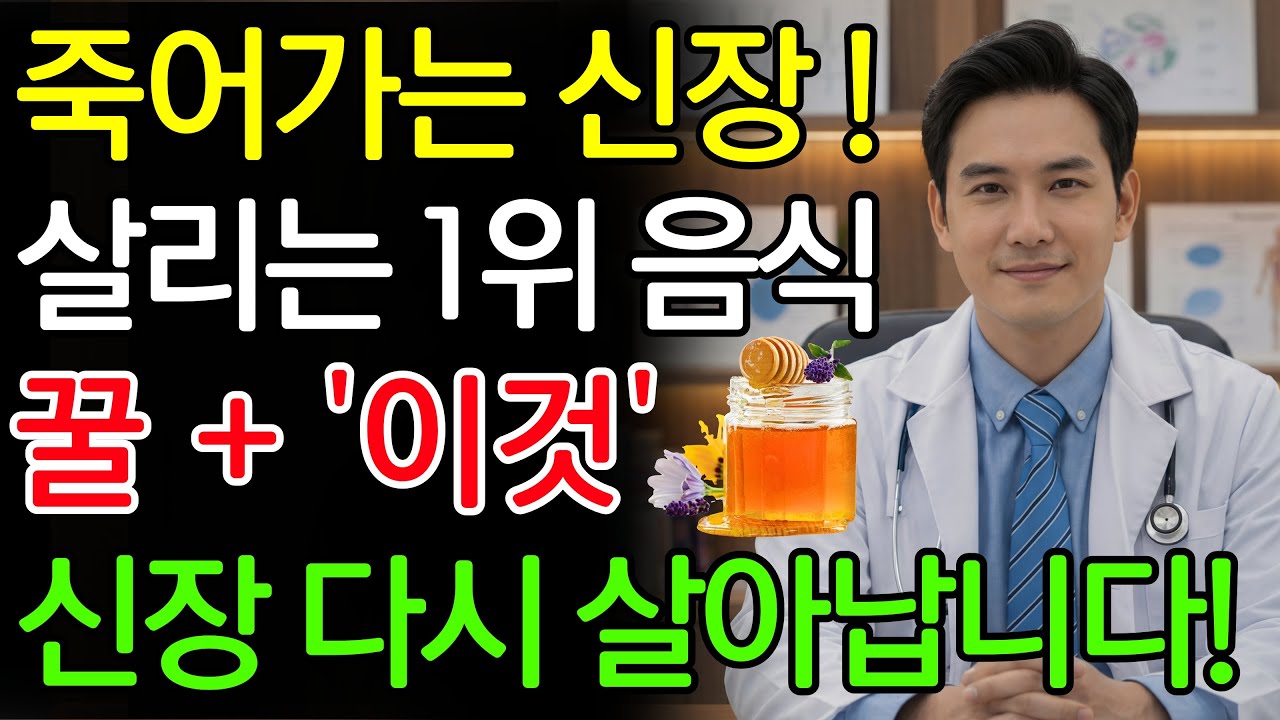 꿀에 ‘이 3가지’를 더하세요! 죽어가는 신장이 단 7일 만에 기적처럼 되살아납니다! 상극음식 TOP3 | 신장에좋은음식 | 신장건강 |노년의 건강