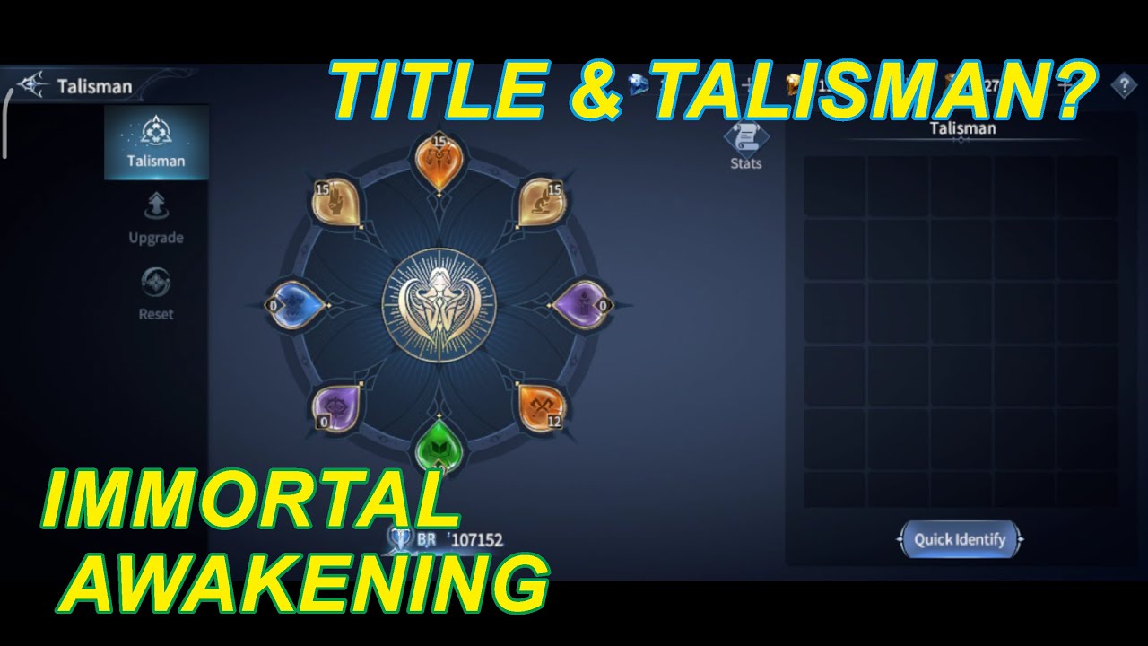 IMMORTAL AWAKENING - TIPS TALISMAN & TITLE, GIMANA SIH?