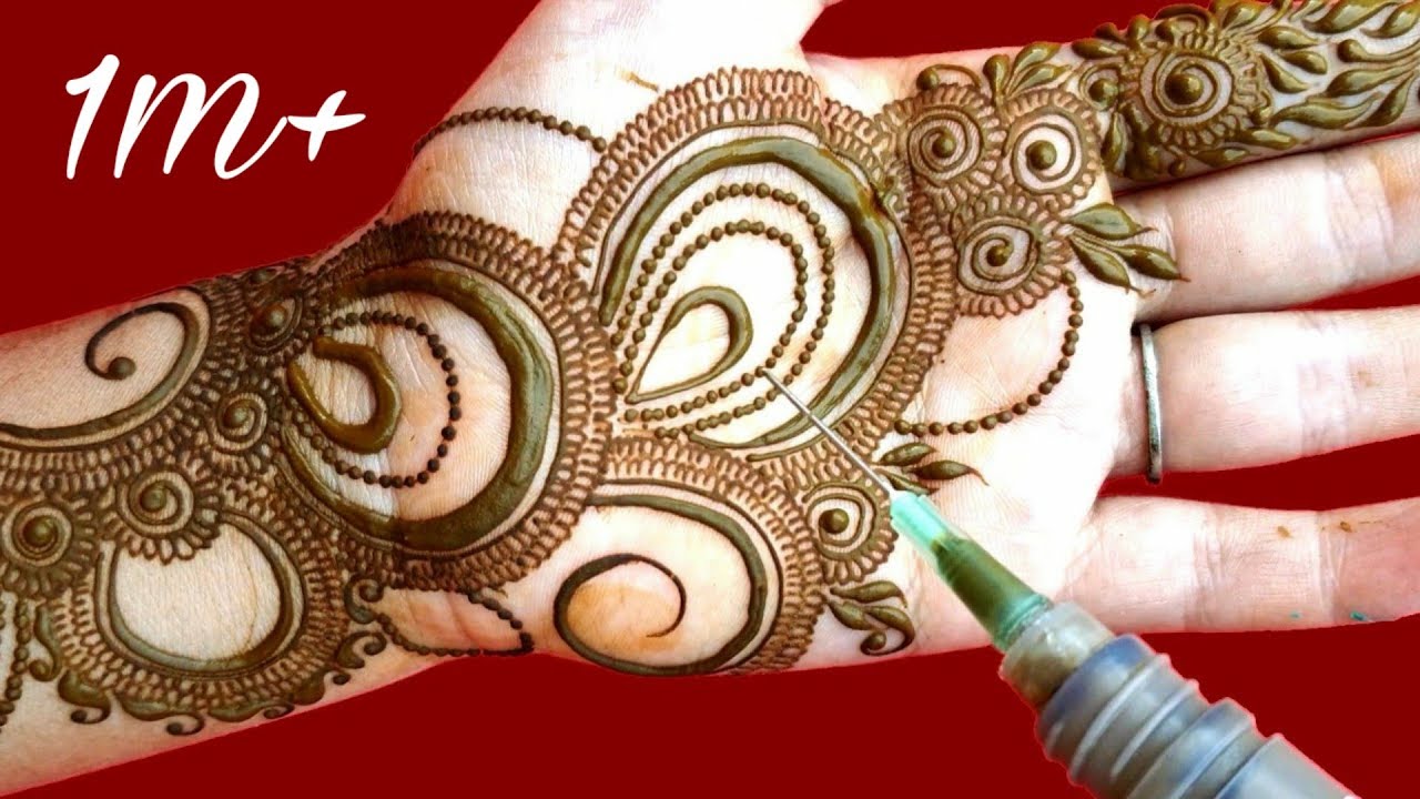 Indo Arabic mehndi design // jewellery henna design// New stylish henna tutorial // Mehendi Design
