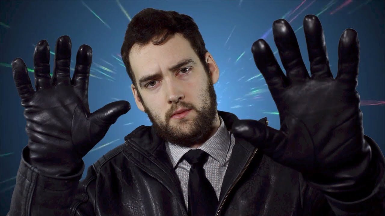 ASMR Leather Gloves in Space!