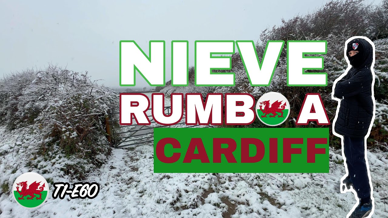 ¡NO LO ESPERÁBAMOS!❄️ La nieve nos sorprende rumbo a Cardiff, Gales 🏴󠁧󠁢󠁷󠁬󠁳󠁿(T1-E60)