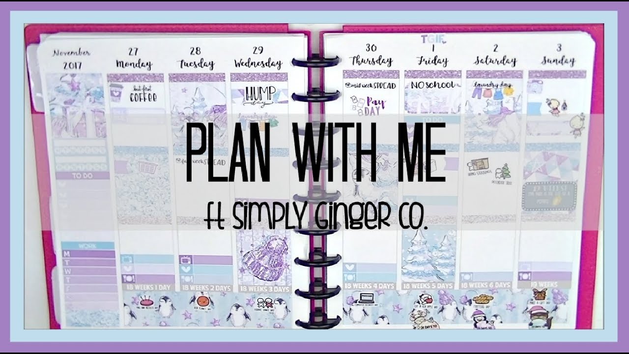 PLAN WITH ME // JACK FROST // SIMPLY GINGER CO