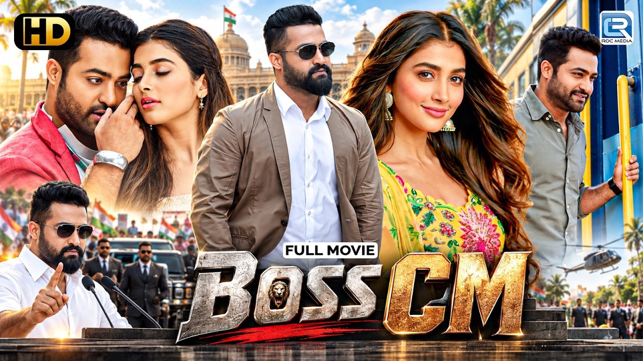 THE BOSS CM - New Released South Action Blockbuster Superhit Hindi Movie | Jr. NTR, Pooja Hegde