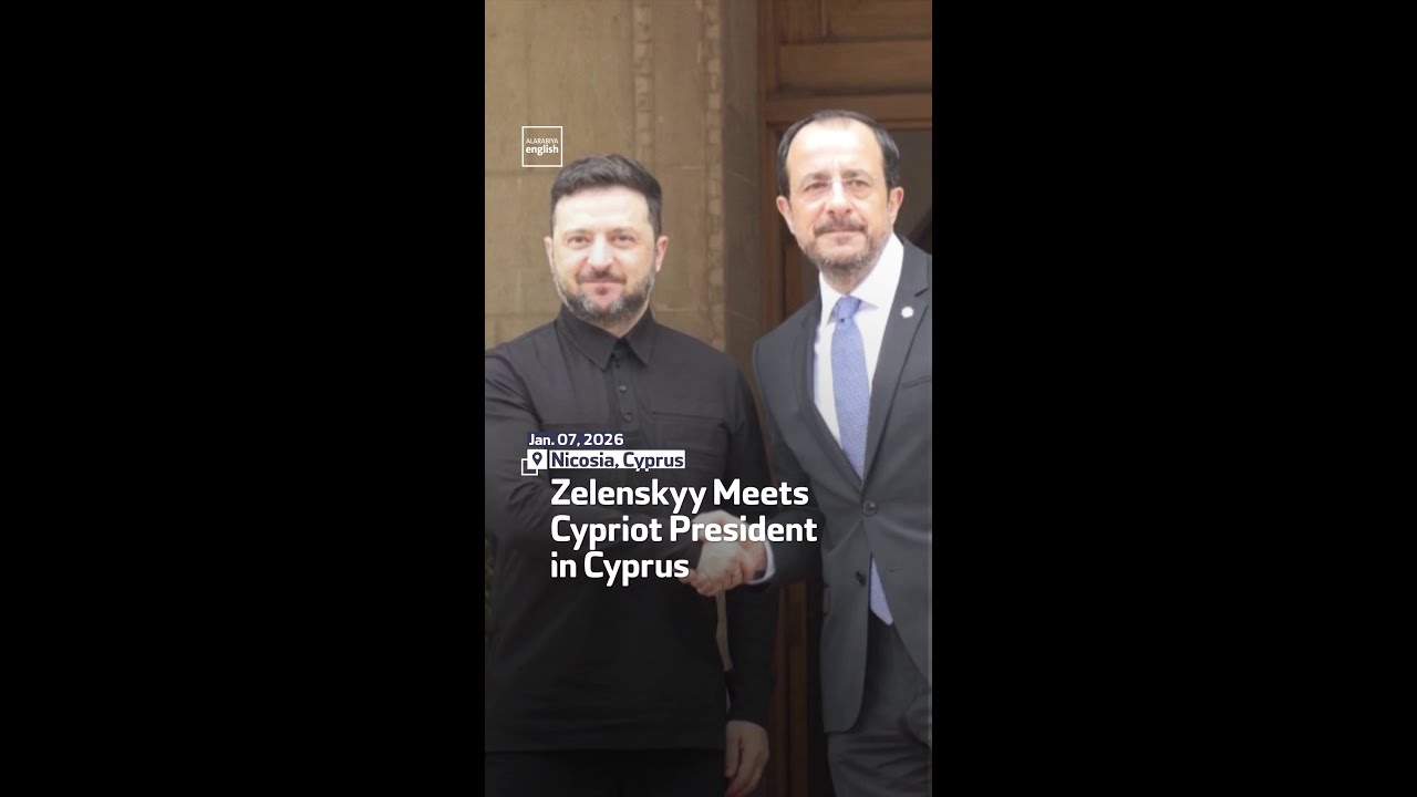 Zelenskyy Meets Cypriot President in Cyprus