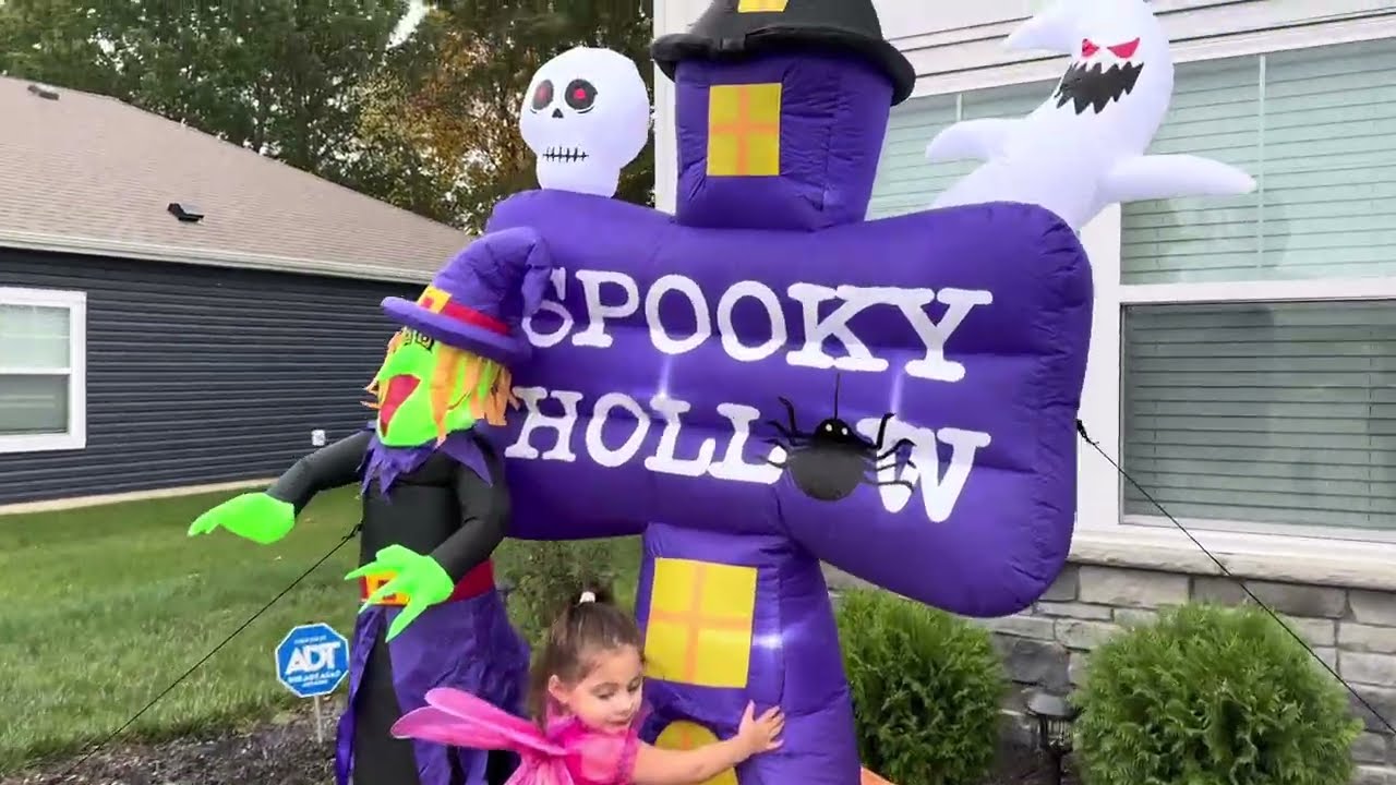 👻Whubefy 8FT Halloween Inflatable Outdoor Decoration.
