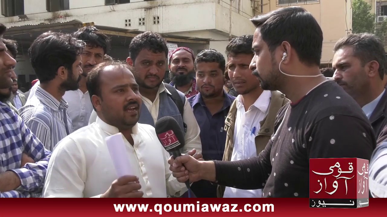 Police violence on those coming for job interview in civil hospital Karachi