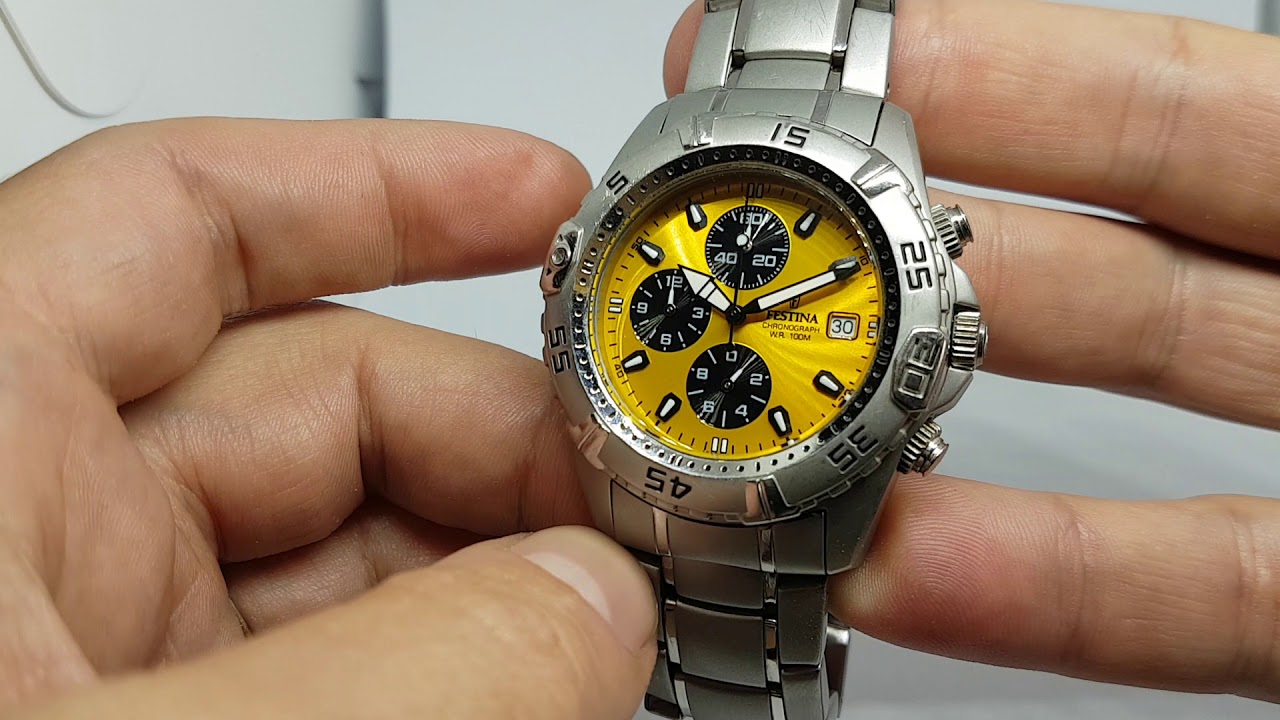 c2010 Festina Chronograph watch F16169/7