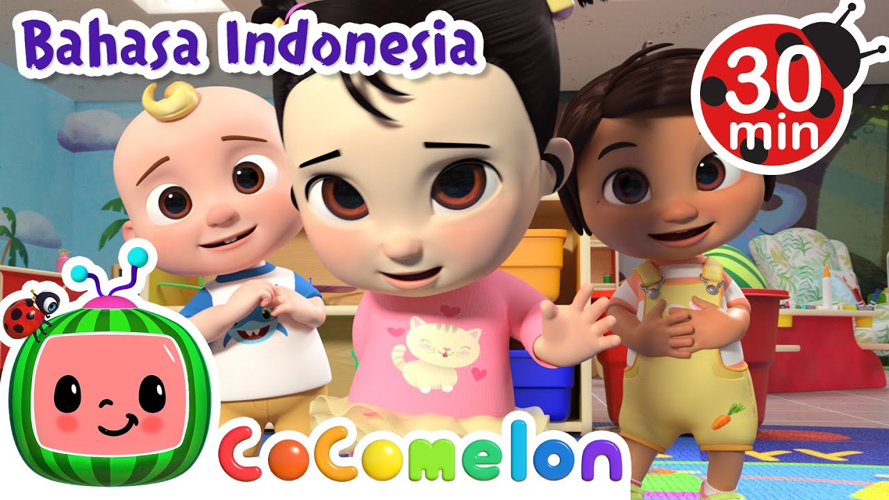 Halo Teman Baru, Siapa Namamu? | CoComelon | Lagu Anak | Moonbug Kids Indonesia | Nursery Rhymes