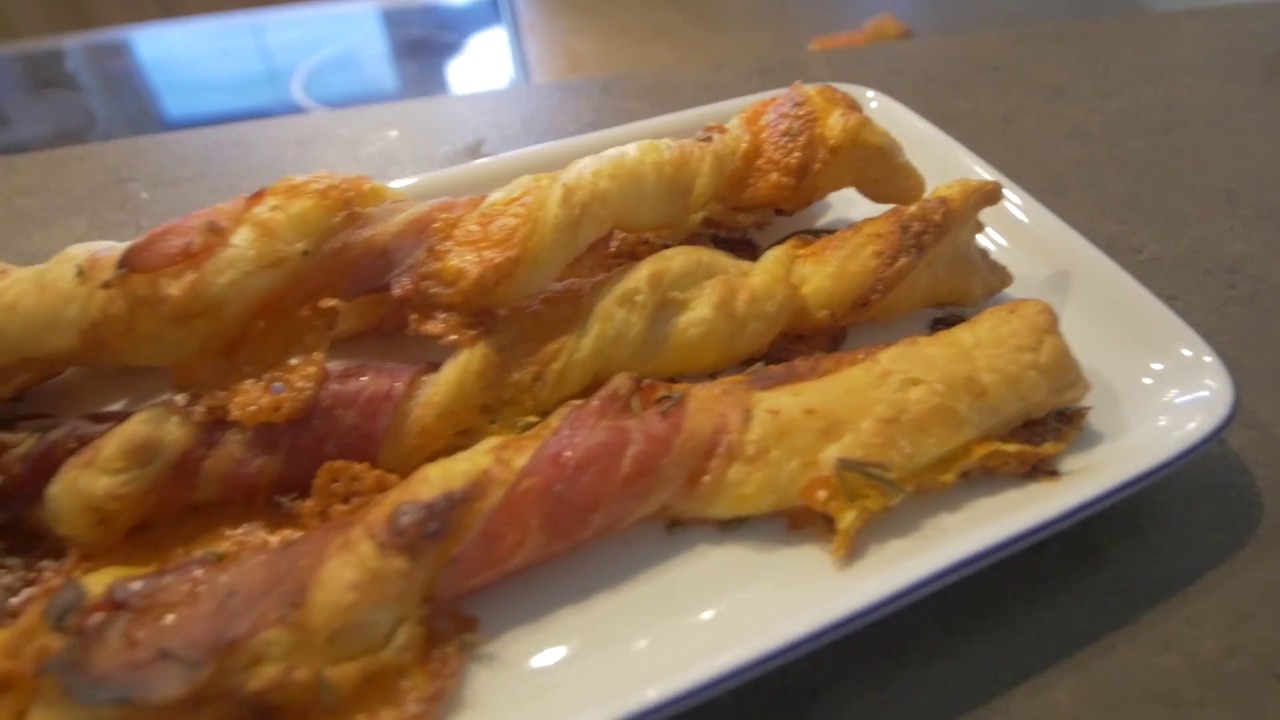 Recept na slaninové (pancetta) tyčinky z lístkového cesta │ Zuzana Machová