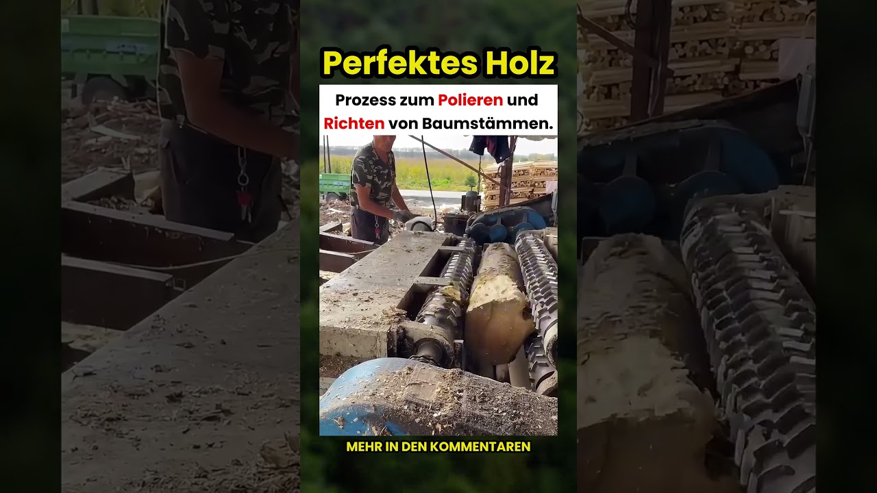 Wie wird ein Holzstamm zu einem perfekten Zylinder? 🪵