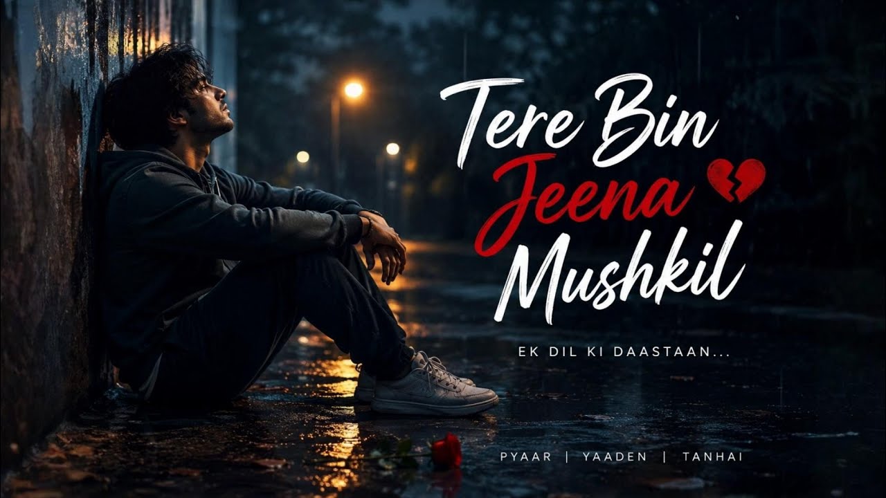 Tere Bin Jeena Muskil | Sad Hindi Song | 💔Heart Touching Emotional Song