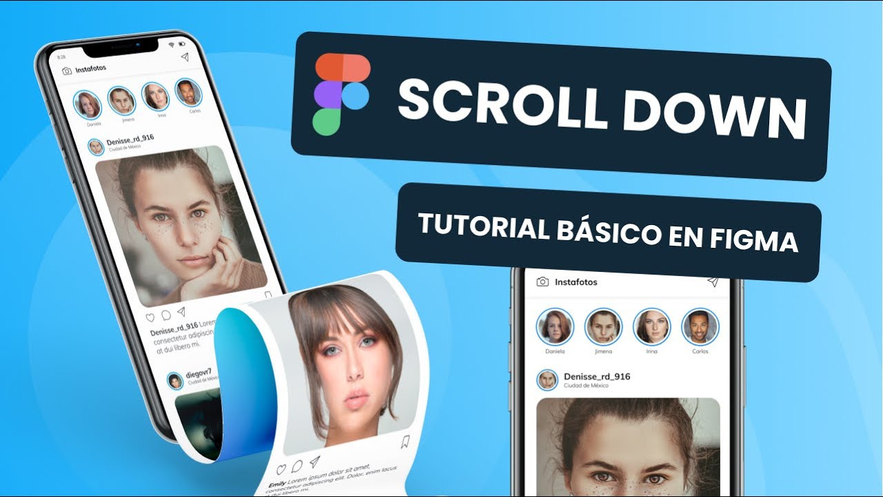 Figma tutorial español - Crear scroll horizontal y vertical