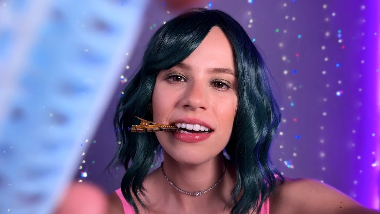 ASMR KELLY CABELEIREIRA FAZENDO SEU PENTEADO RELAXANTE PARA ALIVIAR A MENTE