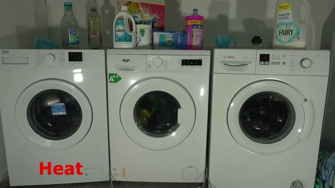 Wash Race - New Beko vs Bush vs Bosch / Synthetics 40'c