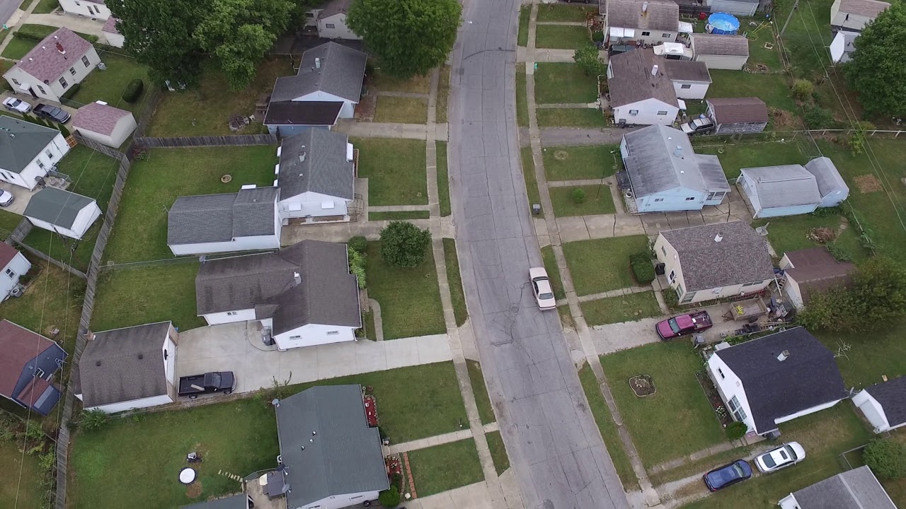Drone Footage of a East side Indianapolis neighborhood