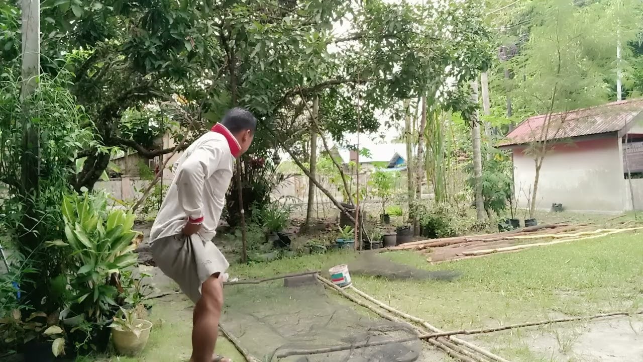 Pembuatan Jemuran ikan sebelum menjadi ikan kering 