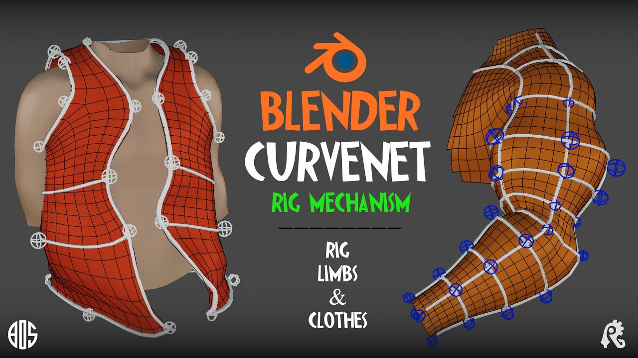 Blender Curvenet Rig | Curvenet Animation Controls | Limbs and Cloth Rigging in Blender | RIGO