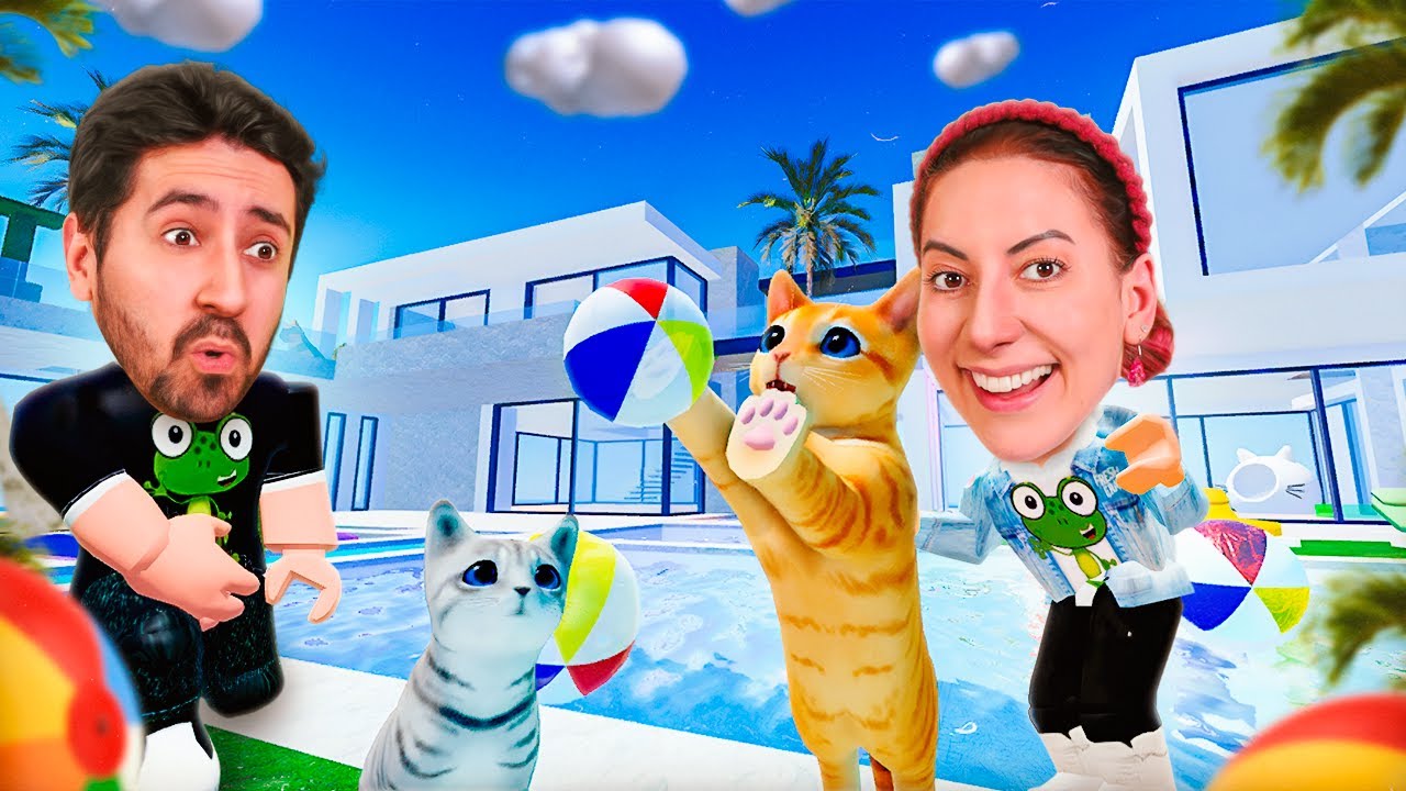 ROTINA DE UM GATO RICO no Roblox Jogo do Gatinho